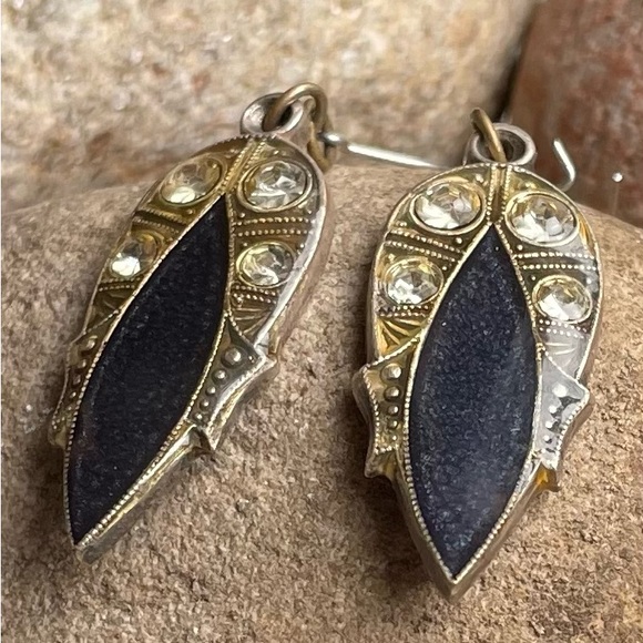 1928 Art Deco style earrings - Picture 3 of 3